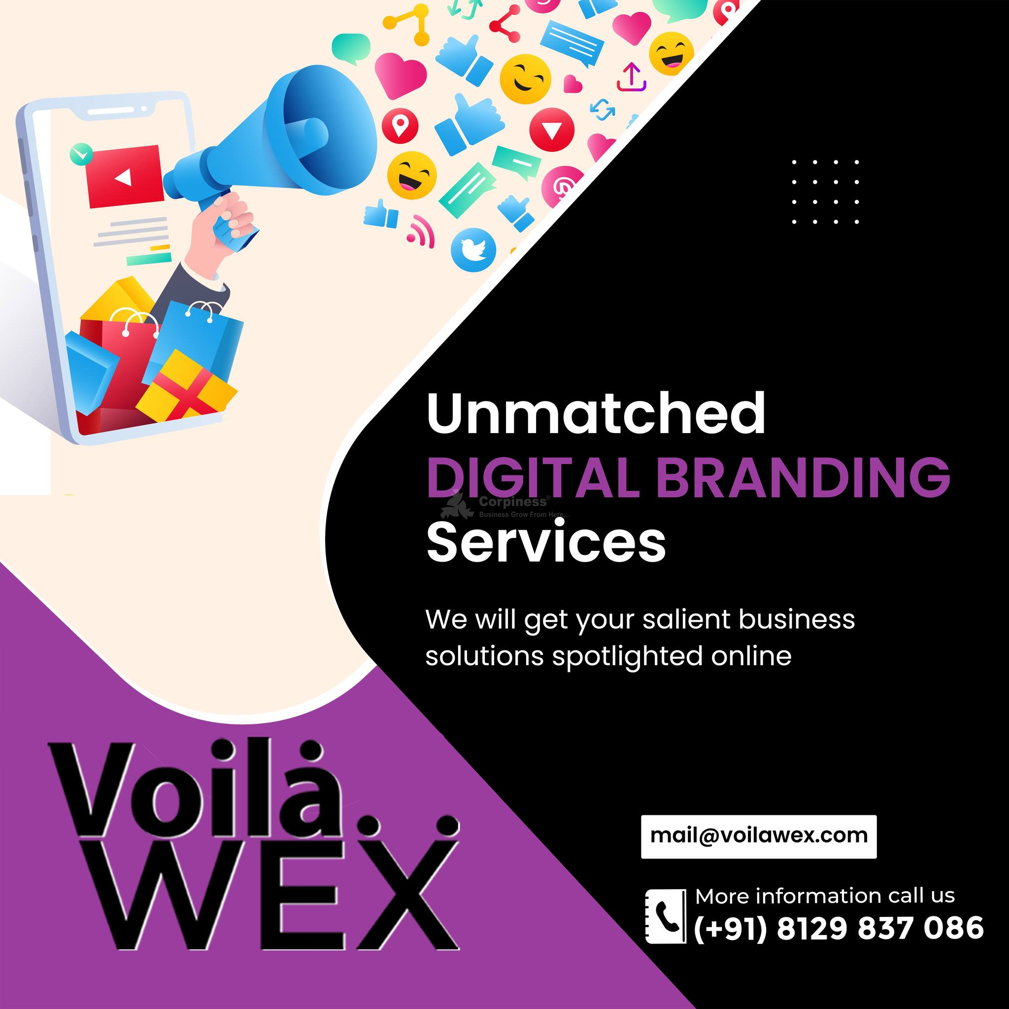  -  Categories (Minimum 3) :  Digital Marketing, Web Solutions, Software solutions, Search Engine Optimization, Online Promotions  